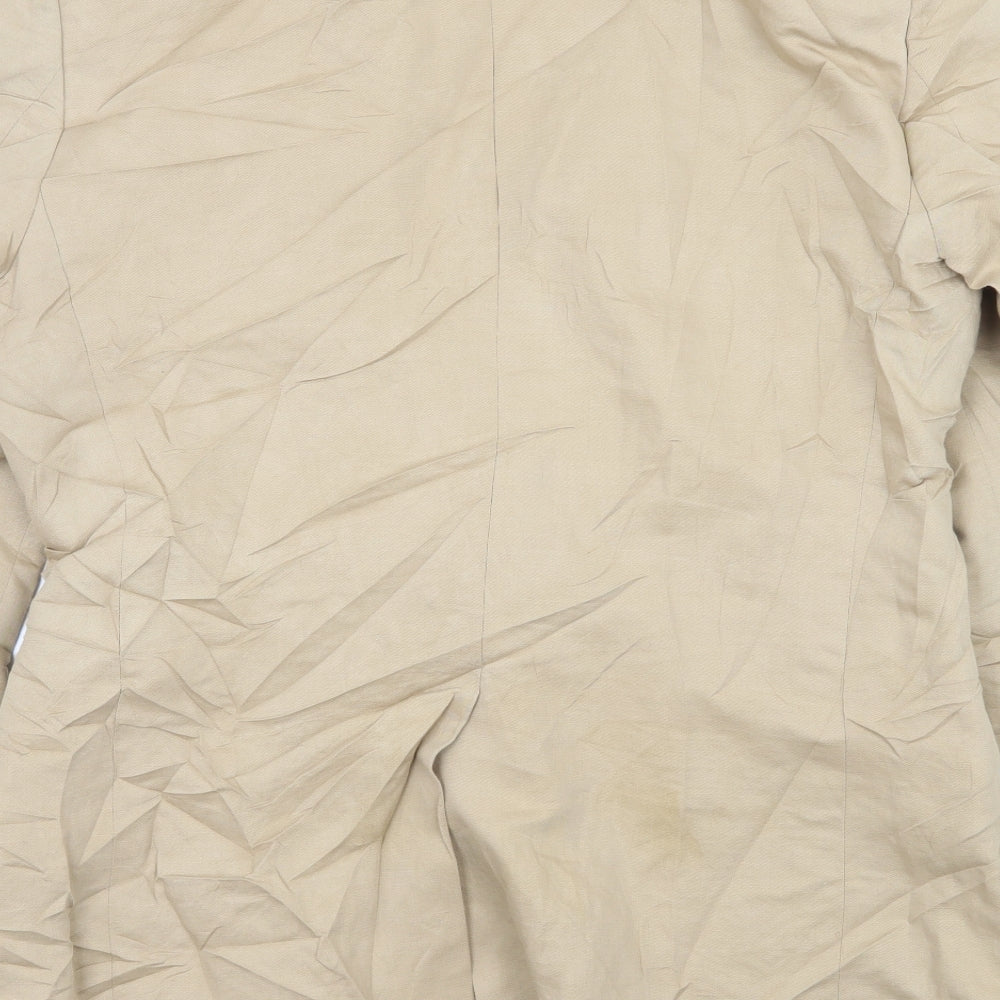 Crew Clothing Mens Beige   Jacket Suit Jacket Size L