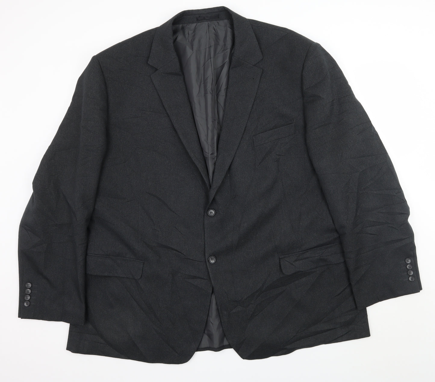 Preworn Mens Grey   Jacket Suit Jacket Size 2XL