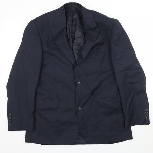 Brook Taverner Mens Blue   Jacket Suit Jacket Size L