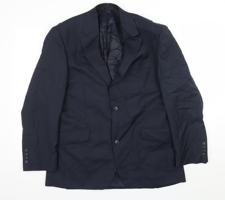 Brook Taverner Mens Blue   Jacket Suit Jacket Size L
