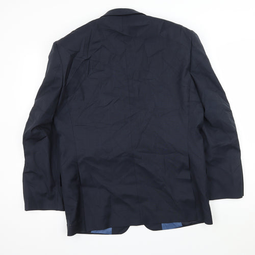 Brook Taverner Mens Blue   Jacket Suit Jacket Size L