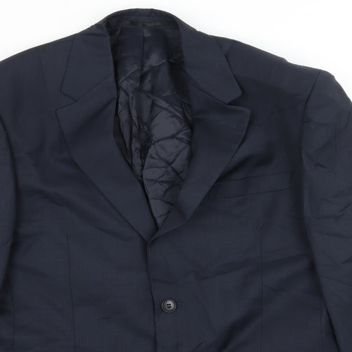 Brook Taverner Mens Blue   Jacket Suit Jacket Size L
