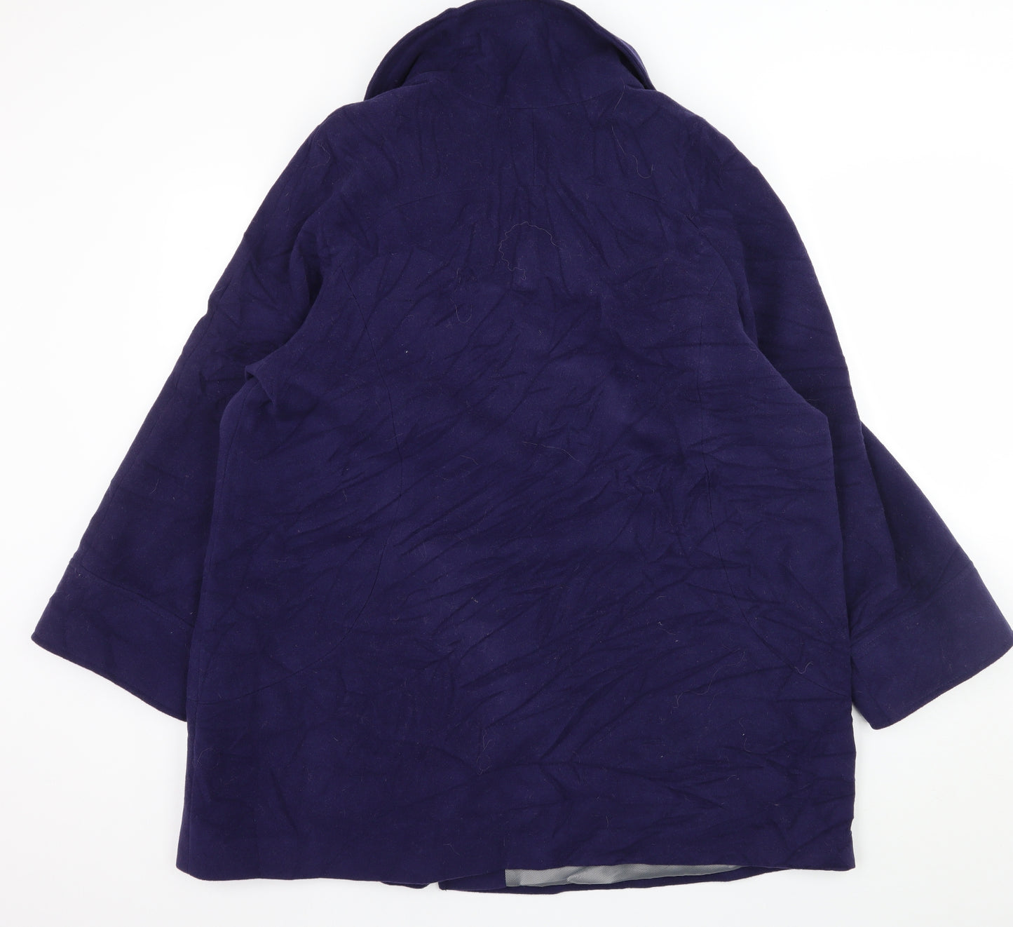 David Nieper Womens Purple   Overcoat Coat Size 20