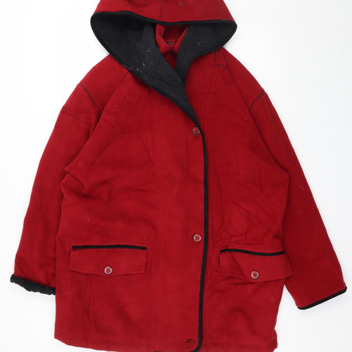 Frozen Garden Womens Red   Pea Coat Coat Size 10