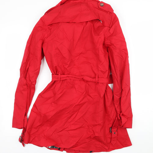 Seven Hill Womens Red   Overcoat Coat Size S