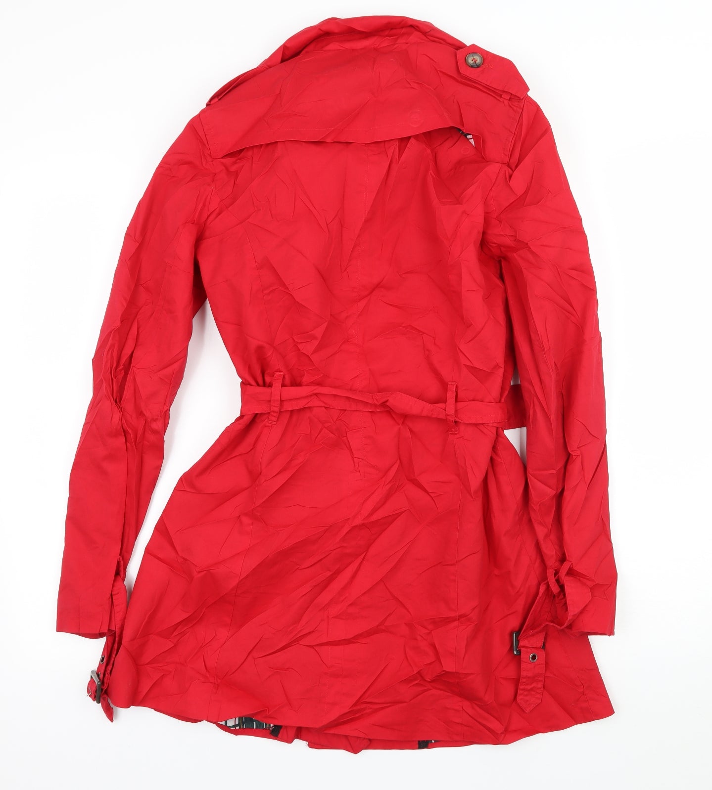 Seven Hill Womens Red   Overcoat Coat Size S