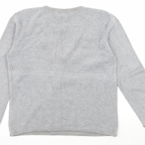 Paramour Womens Grey  Knit Pullover Jumper Size M