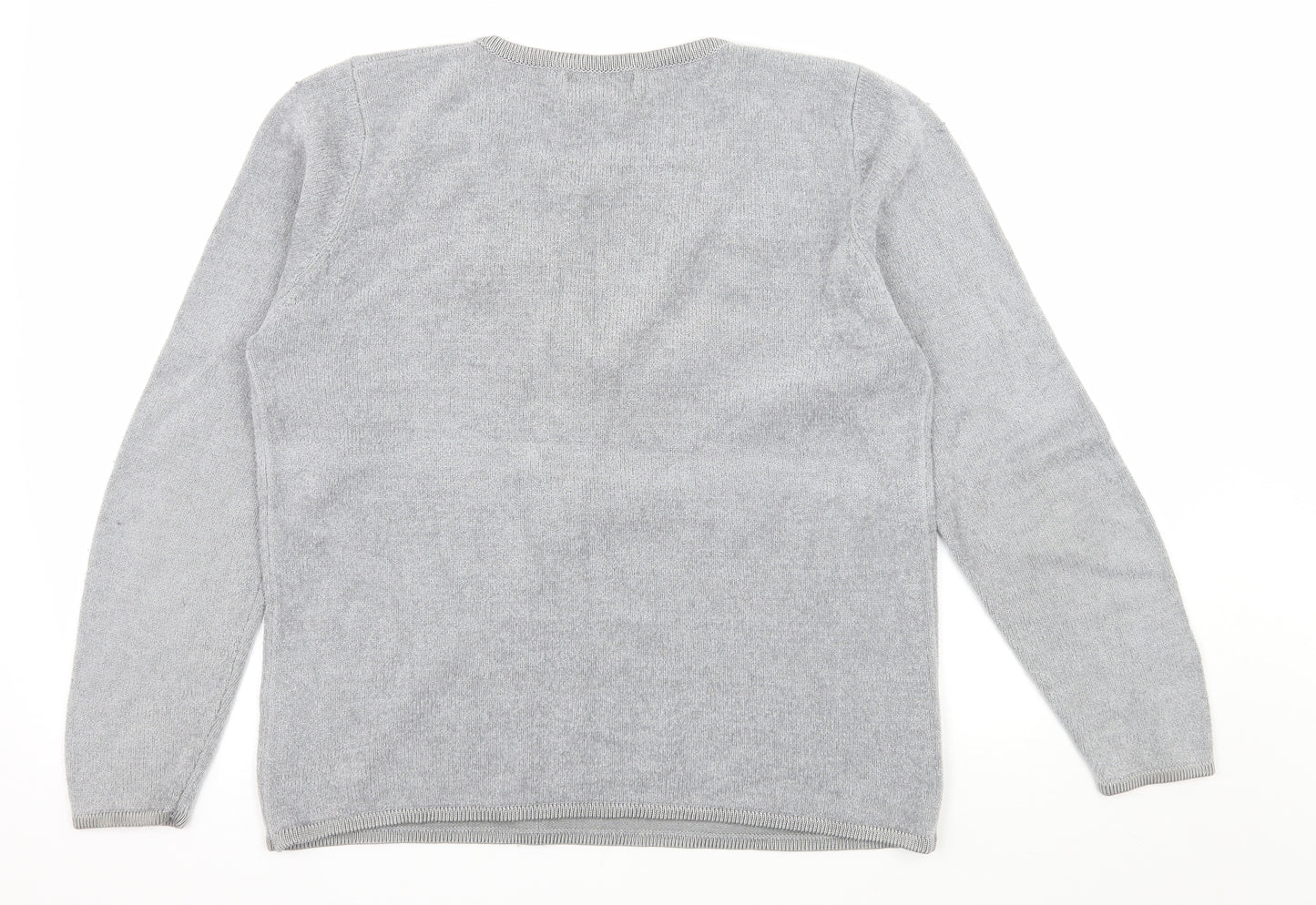 Paramour Womens Grey  Knit Pullover Jumper Size M