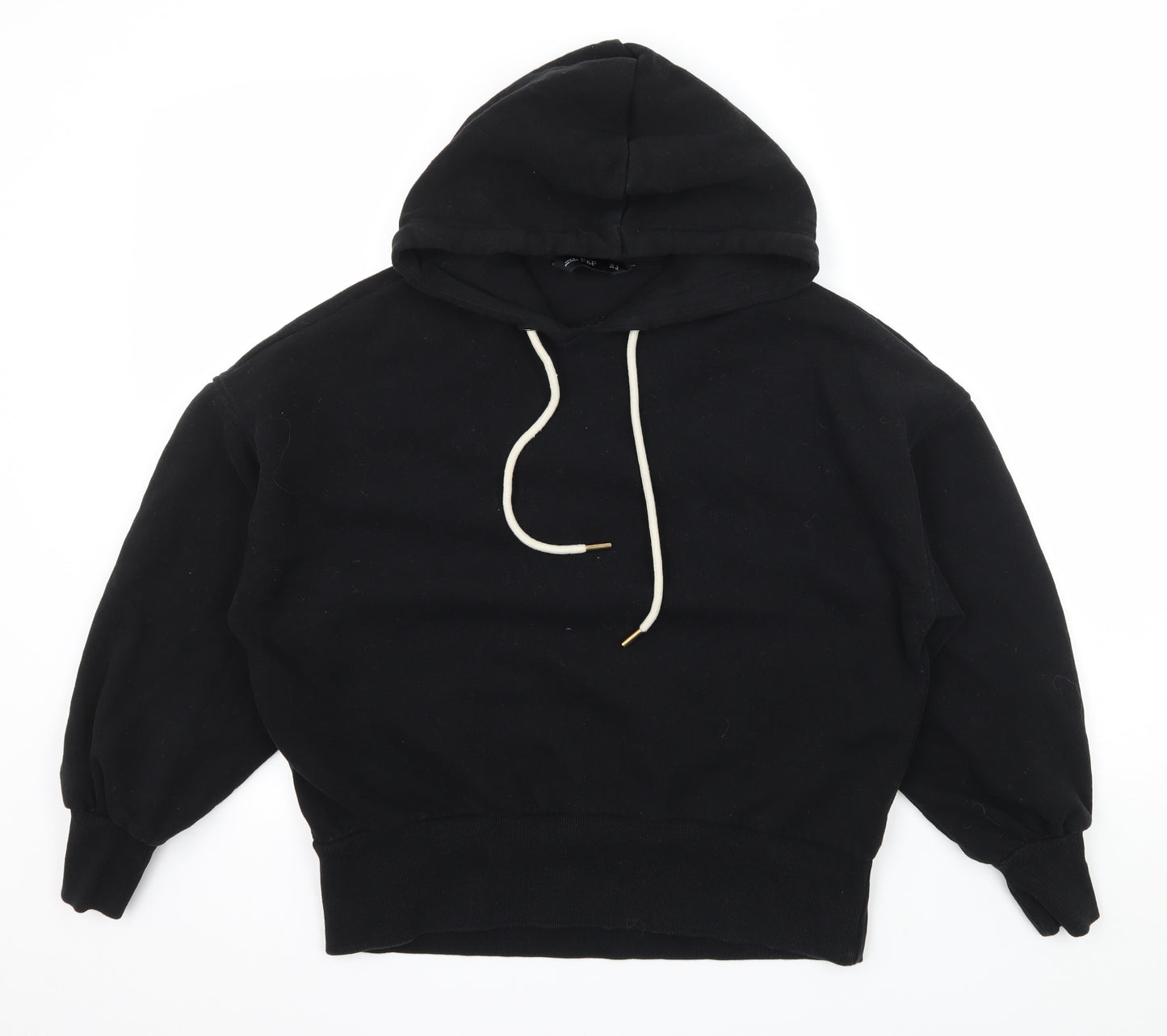 F&F Womens Black  Jersey Pullover Hoodie Size 6