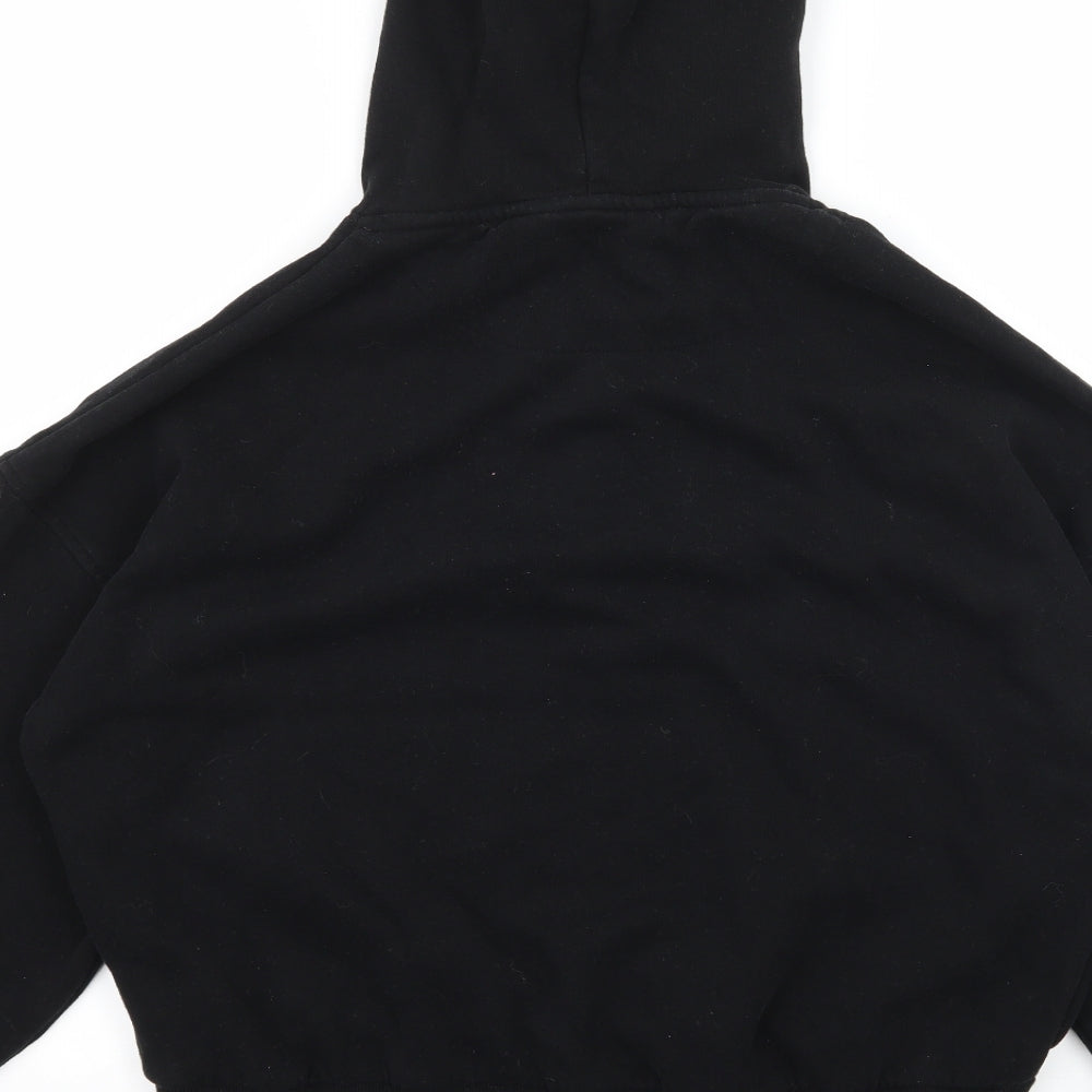 F&F Womens Black  Jersey Pullover Hoodie Size 6