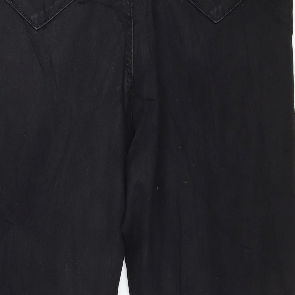 Denim & Co. Womens Black  Denim Skinny Jeans Size 16 L24 in