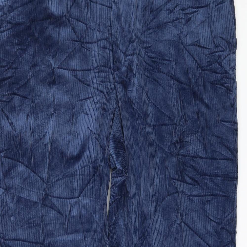 Preworn Mens Blue  Velvet Trousers  Size 40 in L30 in