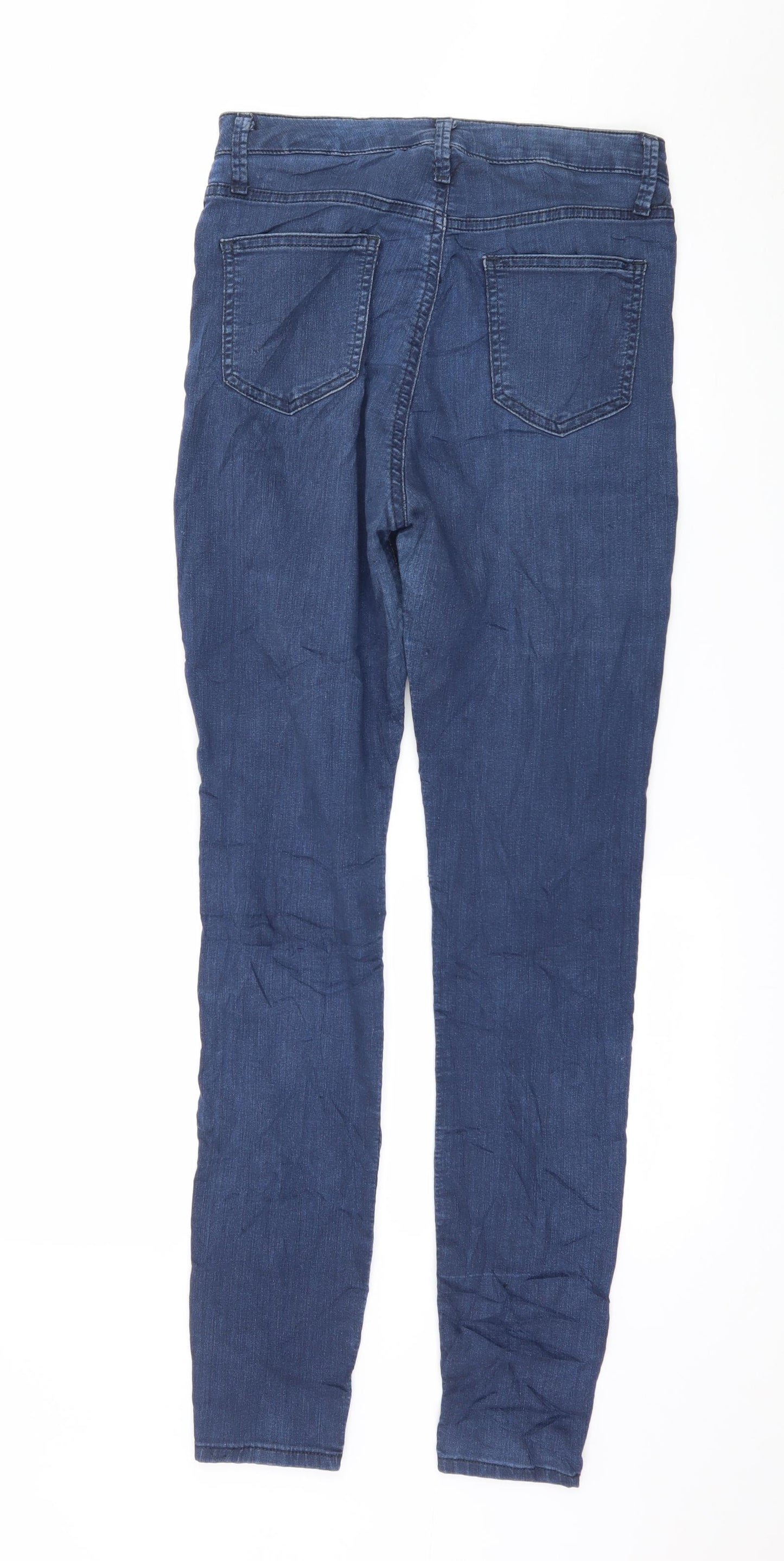 Marks and Spencer Womens Blue  Denim Skinny Jeans Size 8 L30 in