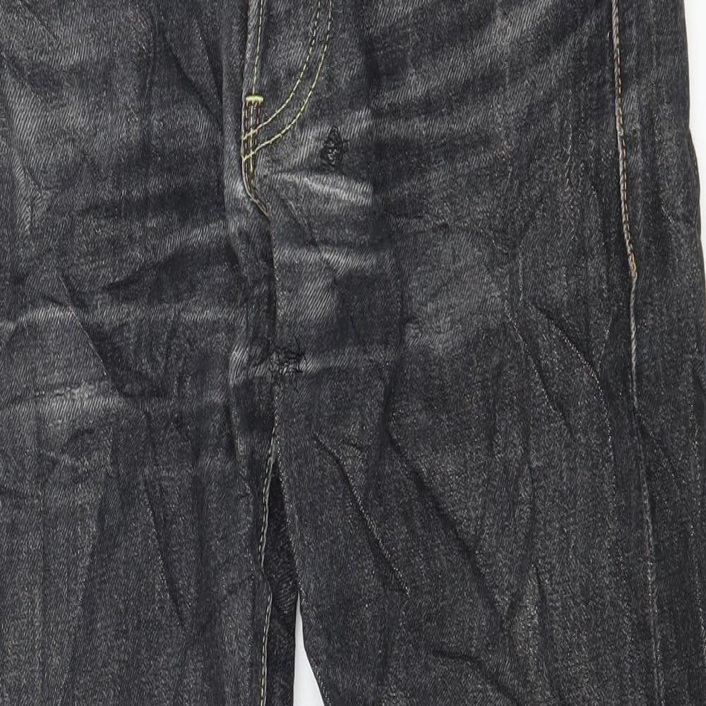 Uniqlo Mens Grey  Denim Straight Jeans Size 32 in L27 in