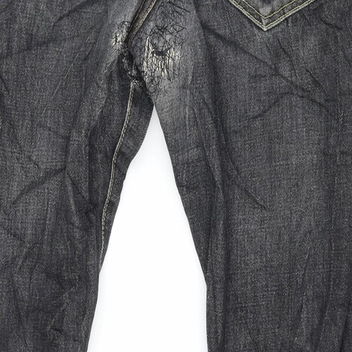 Uniqlo Mens Grey  Denim Straight Jeans Size 32 in L27 in