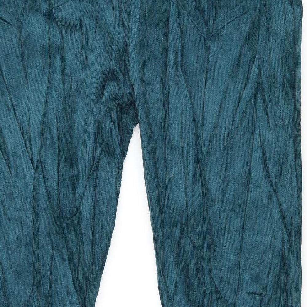 Toast Womens Blue  Corduroy Straight Jeans Size 12 L30 in