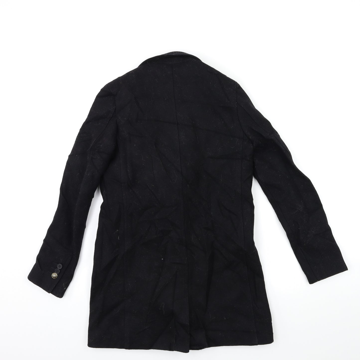 The Kooples Womens Black   Overcoat Coat Size 8