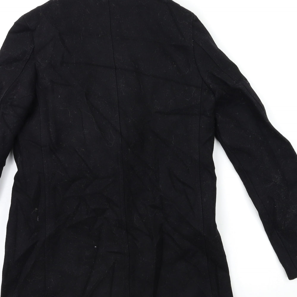 The Kooples Womens Black   Overcoat Coat Size 8
