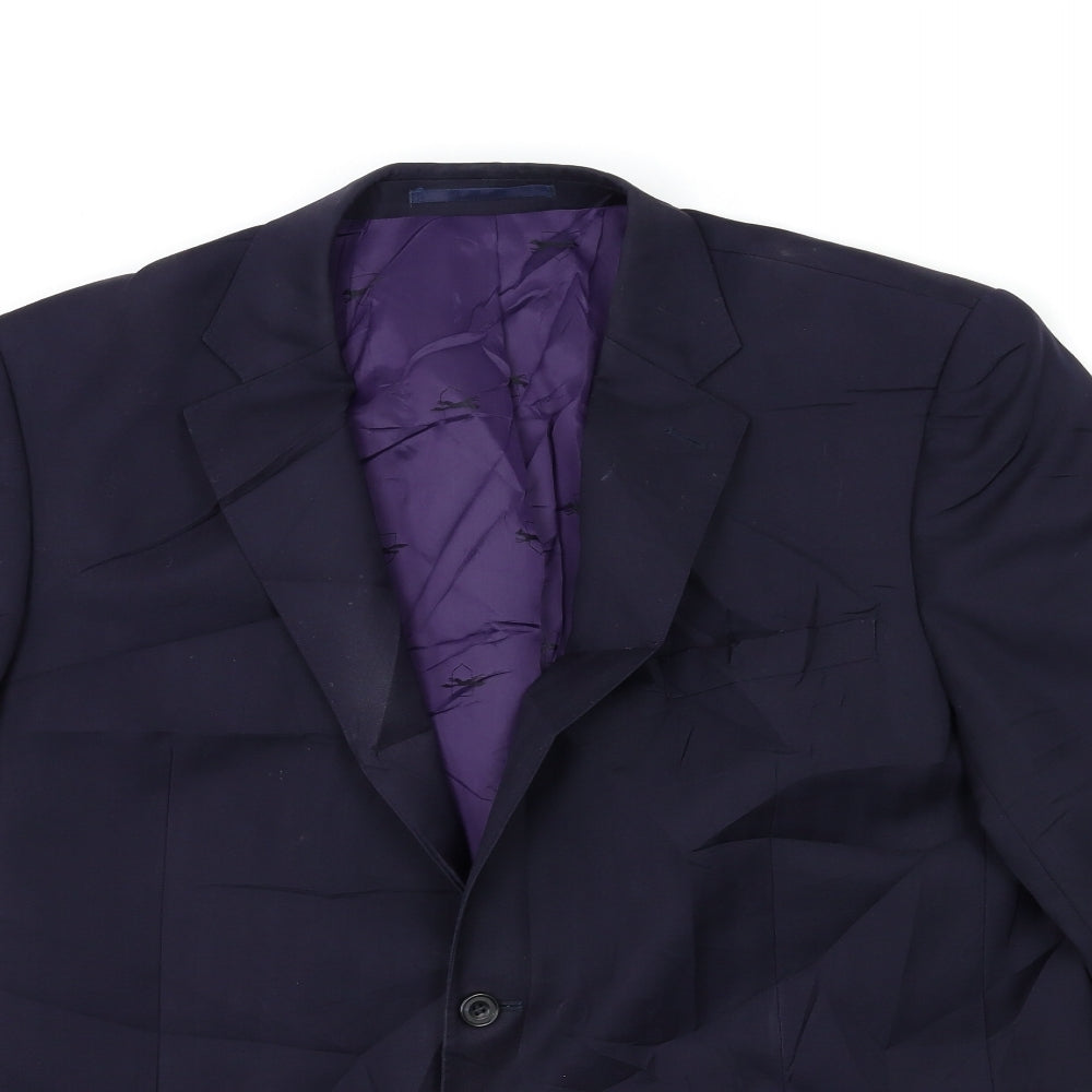 Paul Costelloe Mens Blue   Jacket Suit Jacket Size 42