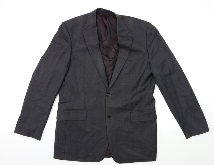 CHESTER Mens Grey   Jacket Suit Jacket Size 42