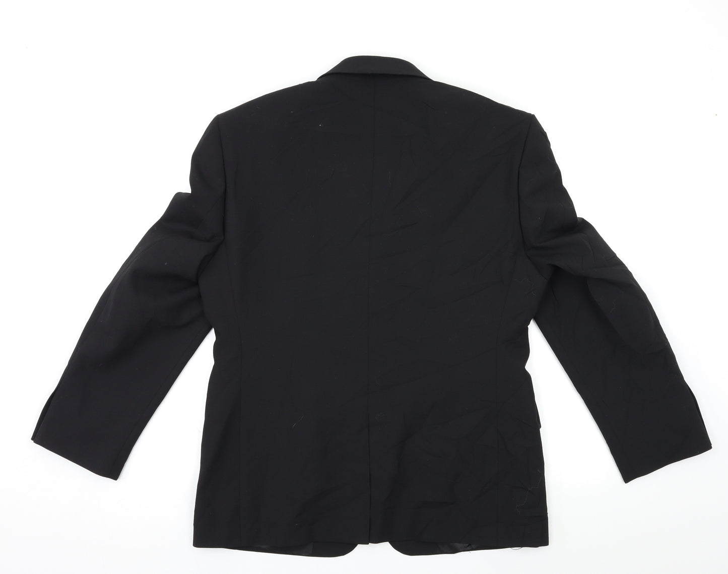 George Mens Black   Jacket Suit Jacket Size 38