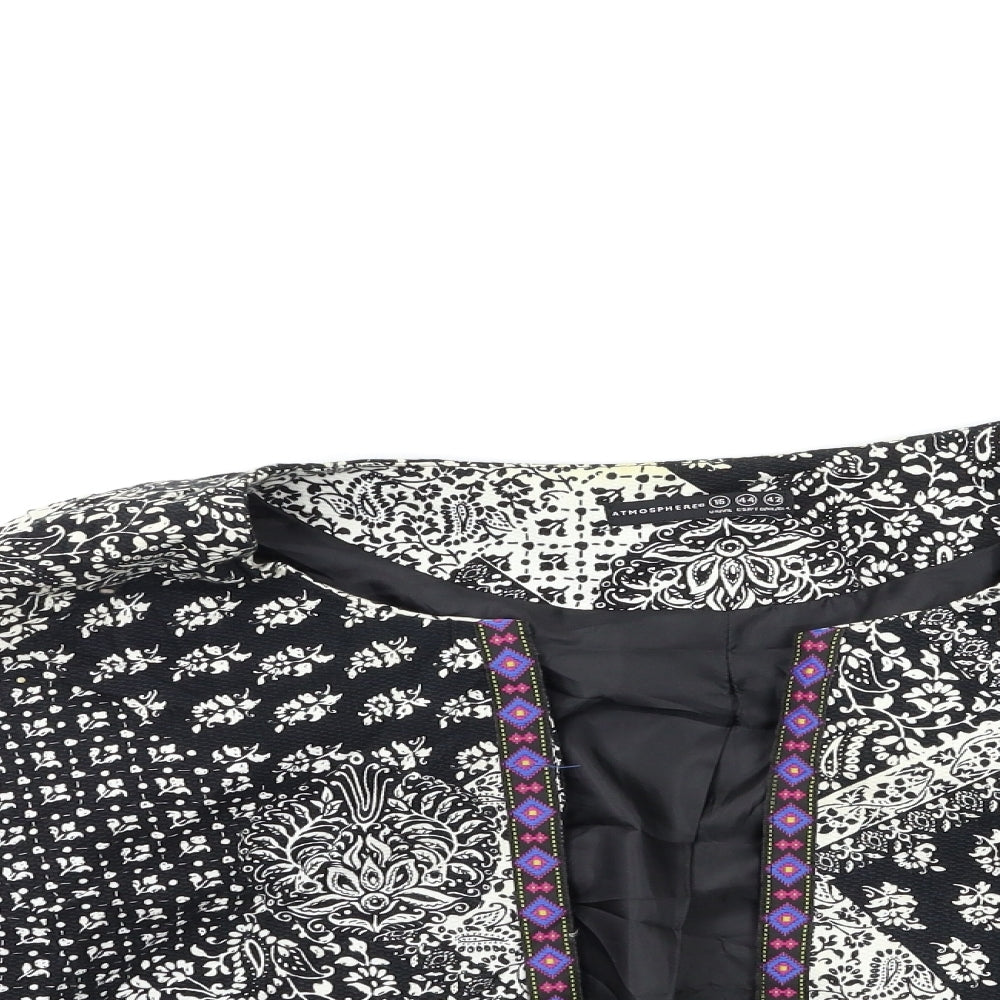 Atmosphere Womens Grey Check  Jacket  Size 16