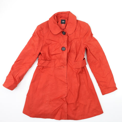 Oasis Womens Red   Overcoat Coat Size S