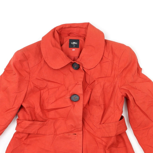 Oasis Womens Red   Overcoat Coat Size S