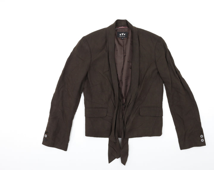 Per Una Womens Brown Jacket Blazer Size 10