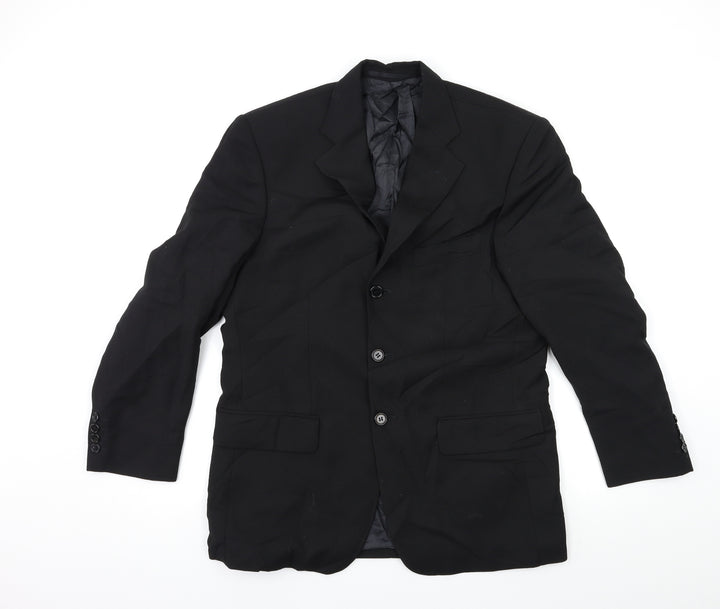 Daniel Grahame Mens Black Jacket Suit Jacket Size 38