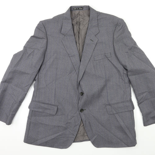 Preworn Mens Blue   Jacket Suit Jacket Size 42
