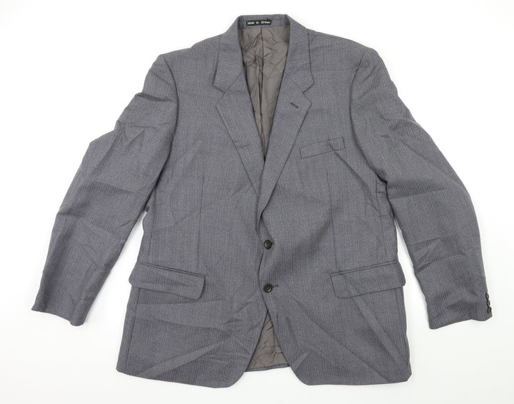 Preworn Mens Blue   Jacket Suit Jacket Size 42
