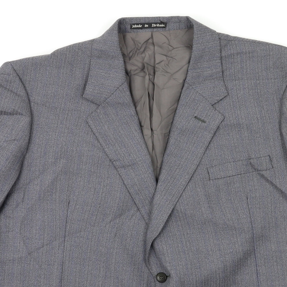 Preworn Mens Blue   Jacket Suit Jacket Size 42