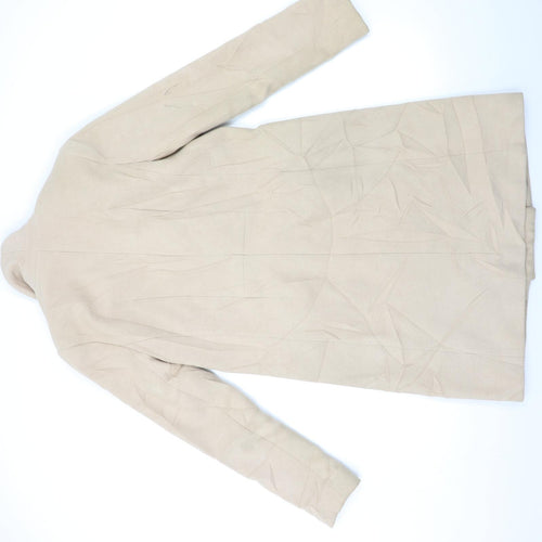 Oasis Womens Beige   Overcoat Coat Size S
