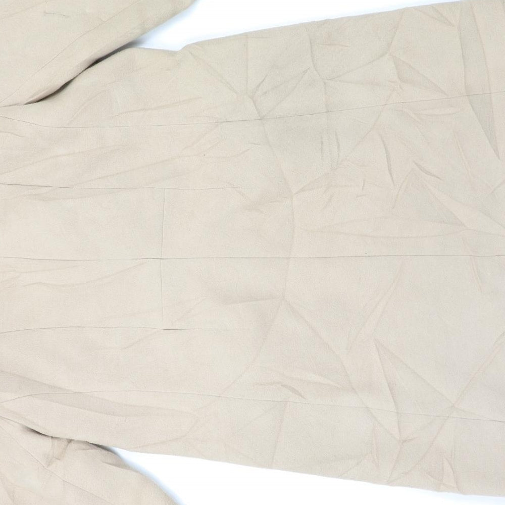 Oasis Womens Beige   Overcoat Coat Size S