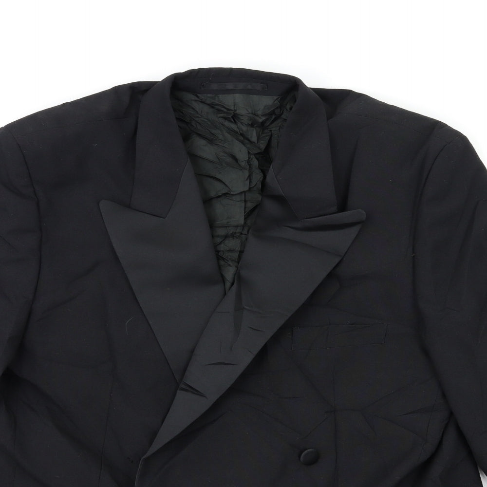 MR HARVY Mens Black   Jacket Suit Jacket Size 38