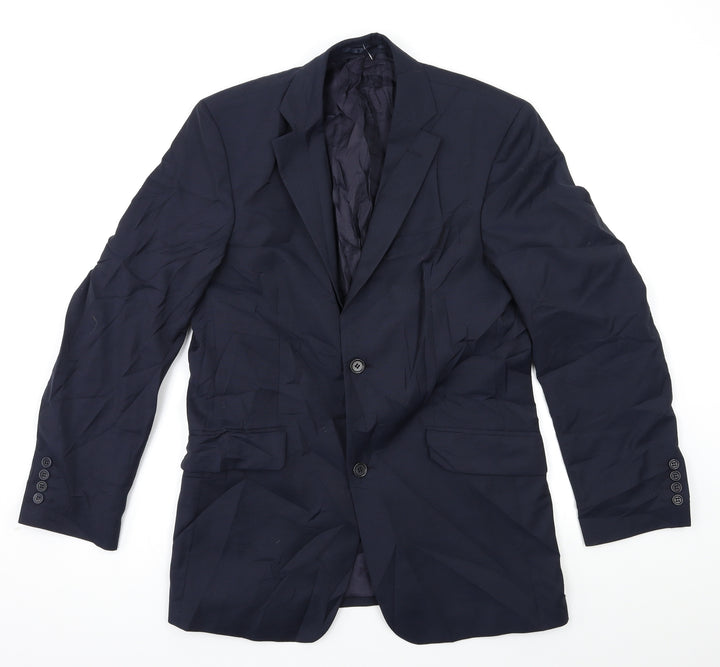 Linea Mens Blue   Jacket Suit Jacket Size 40