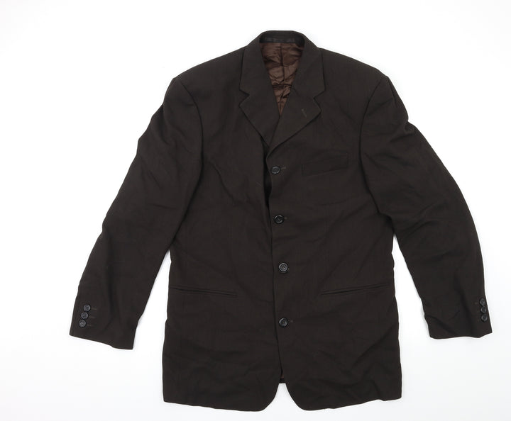 Preworn Mens Brown Jacket Suit Jacket Size 42
