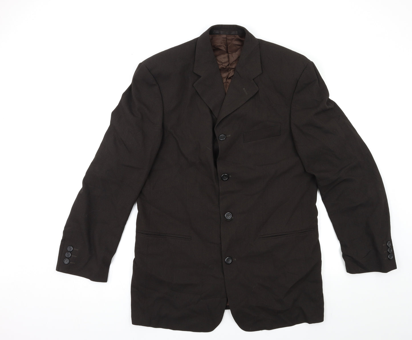 Preworn Mens Brown   Jacket Suit Jacket Size 42