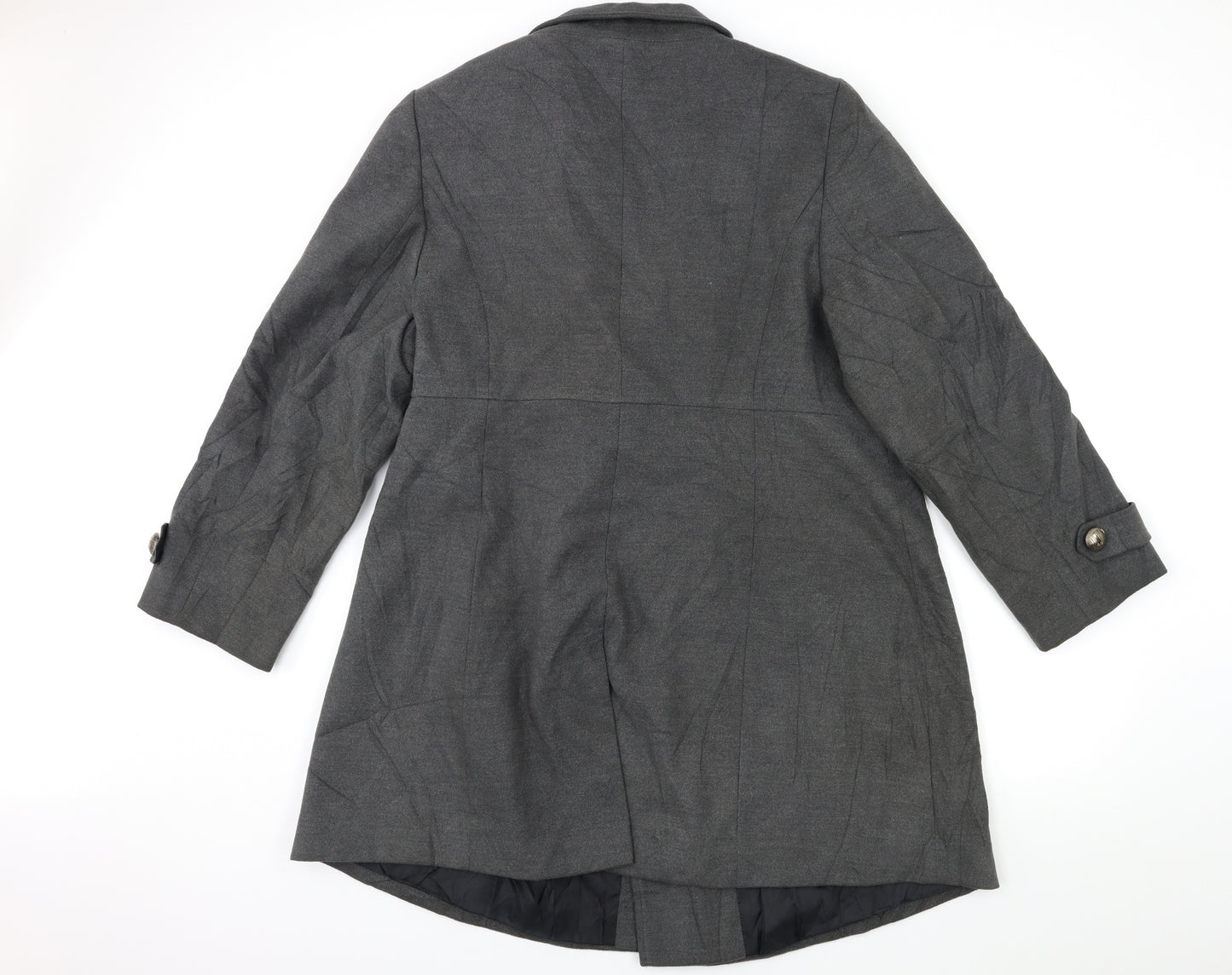 George Womens Grey   Overcoat Coat Size 24
