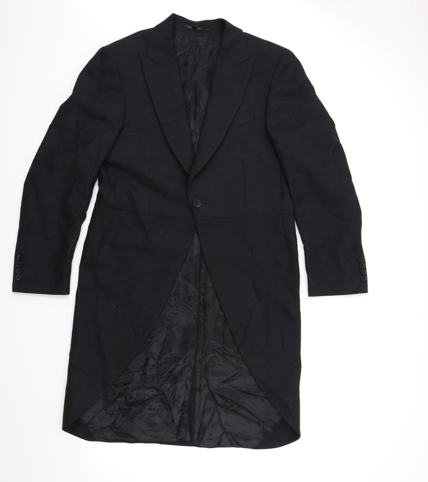 Preworn Mens Black   Tuxedo Suit Size 38