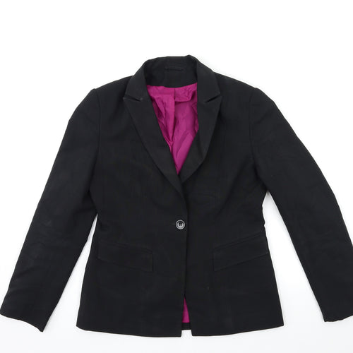 Topshop Womens Black   Jacket Blazer Size 10
