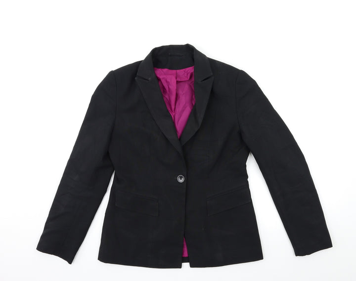 Topshop Womens Black Jacket Blazer Size 10
