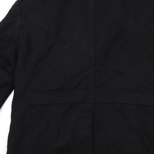 Ted Baker Mens Black   Overcoat Coat Size L