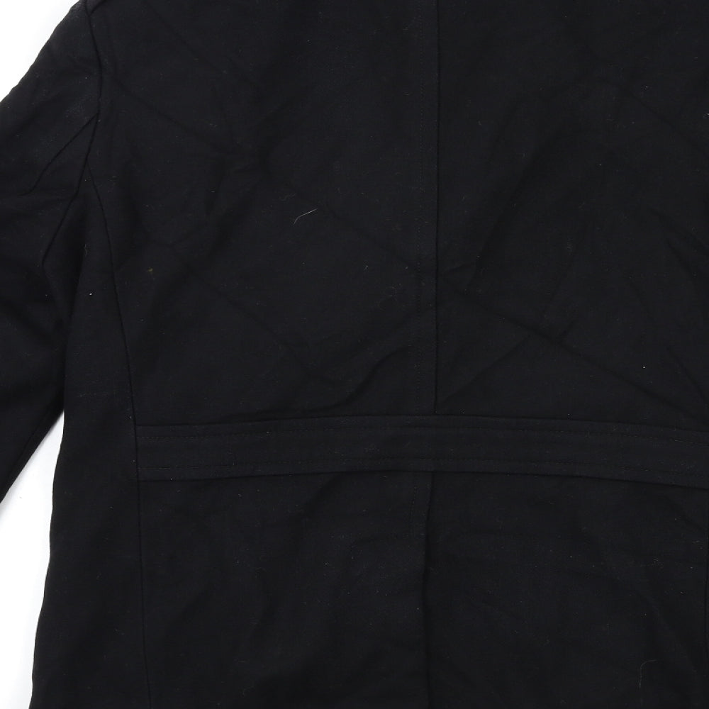Ted Baker Mens Black   Overcoat Coat Size L