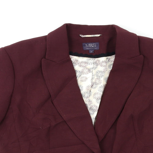Marks and Spencer Womens Red   Kimono Blazer Size 14