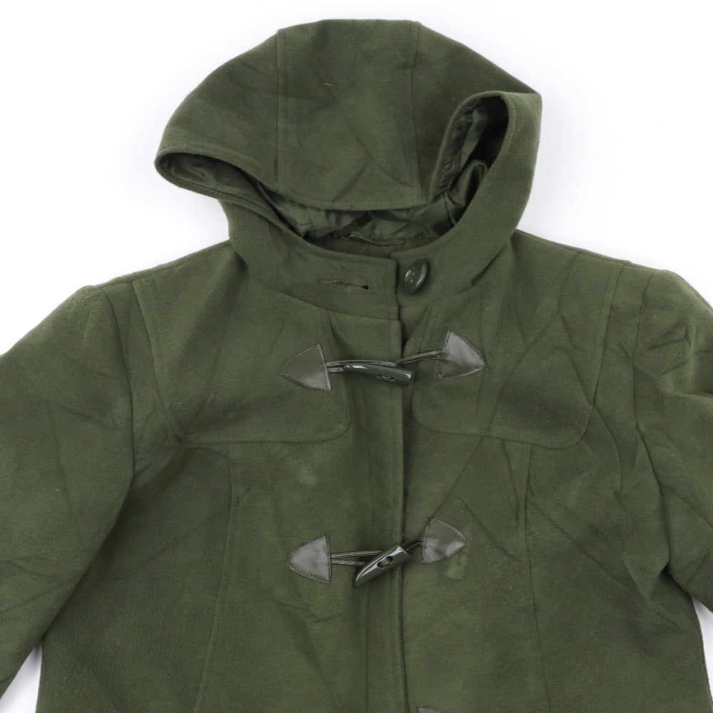 BHS Womens Green   Overcoat Coat Size 16