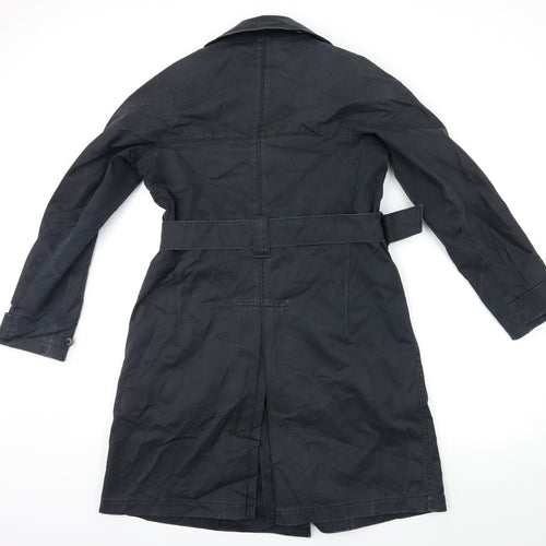 Preworn Mens Grey   Trench Coat Coat Size XS