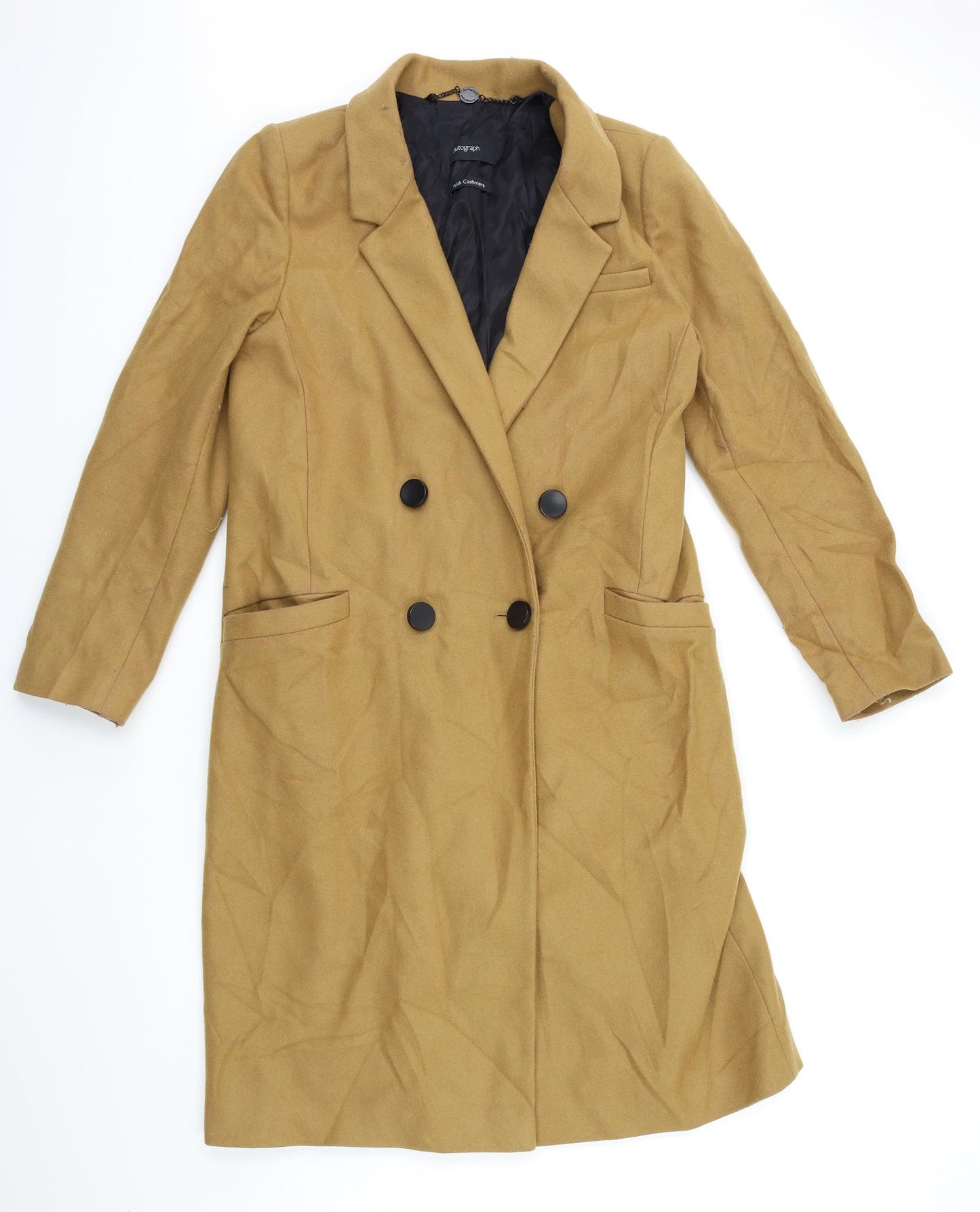 Marks and Spencer Womens Brown   Overcoat Coat Size 12