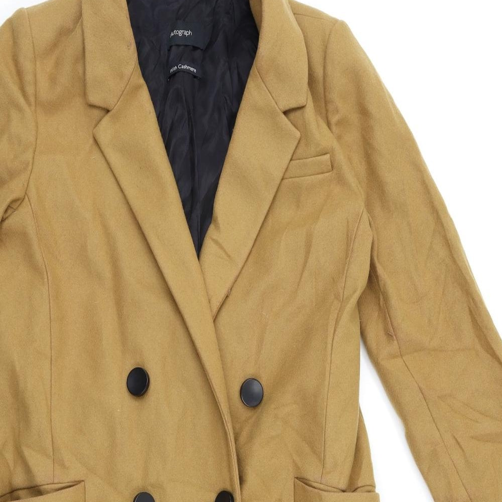 Marks and Spencer Womens Brown   Overcoat Coat Size 12